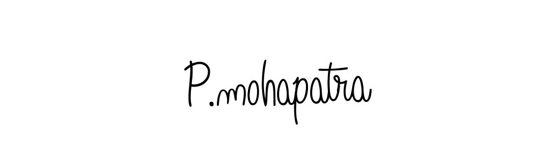 The best way (Angelique-Rose-font-FFP) to make a short signature is to pick only two or three words in your name. The name P.mohapatra include a total of six letters. For converting this name. P.mohapatra signature style 5 images and pictures png