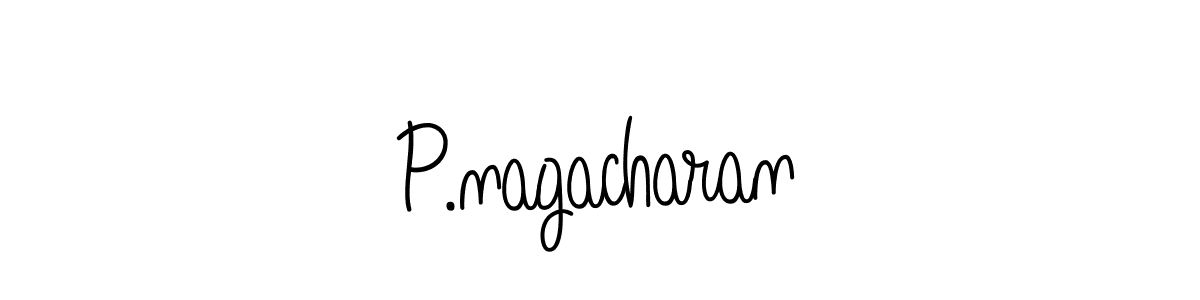 P.nagacharan stylish signature style. Best Handwritten Sign (Angelique-Rose-font-FFP) for my name. Handwritten Signature Collection Ideas for my name P.nagacharan. P.nagacharan signature style 5 images and pictures png