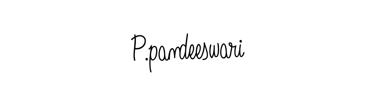Create a beautiful signature design for name P.pandeeswari. With this signature (Angelique-Rose-font-FFP) fonts, you can make a handwritten signature for free. P.pandeeswari signature style 5 images and pictures png