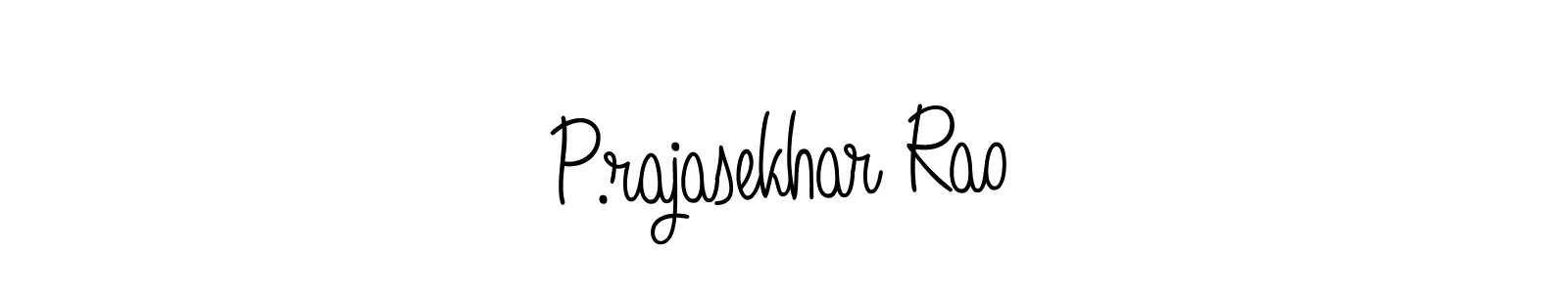 Create a beautiful signature design for name P.rajasekhar Rao. With this signature (Angelique-Rose-font-FFP) fonts, you can make a handwritten signature for free. P.rajasekhar Rao signature style 5 images and pictures png