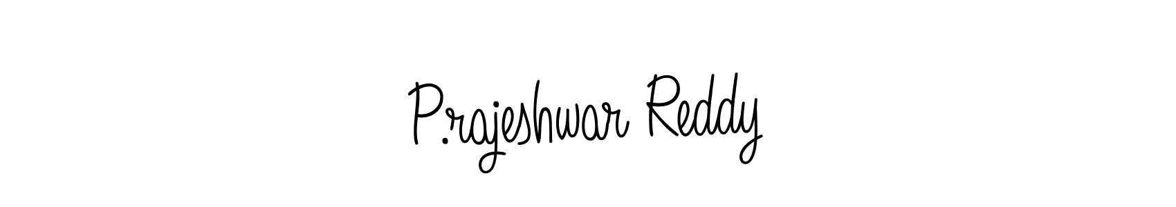 Use a signature maker to create a handwritten signature online. With this signature software, you can design (Angelique-Rose-font-FFP) your own signature for name P.rajeshwar Reddy. P.rajeshwar Reddy signature style 5 images and pictures png
