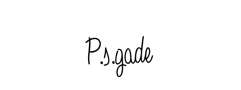 How to Draw P.s.gade signature style? Angelique-Rose-font-FFP is a latest design signature styles for name P.s.gade. P.s.gade signature style 5 images and pictures png