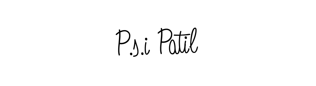 Create a beautiful signature design for name P.s.i Patil. With this signature (Angelique-Rose-font-FFP) fonts, you can make a handwritten signature for free. P.s.i Patil signature style 5 images and pictures png