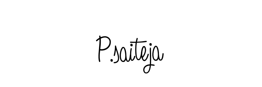 if you are searching for the best signature style for your name P.saiteja. so please give up your signature search. here we have designed multiple signature styles  using Angelique-Rose-font-FFP. P.saiteja signature style 5 images and pictures png