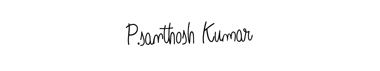 Design your own signature with our free online signature maker. With this signature software, you can create a handwritten (Angelique-Rose-font-FFP) signature for name P.santhosh Kumar. P.santhosh Kumar signature style 5 images and pictures png