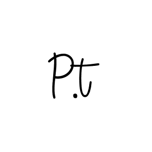 How to make P.t signature? Angelique-Rose-font-FFP is a professional autograph style. Create handwritten signature for P.t name. P.t signature style 5 images and pictures png