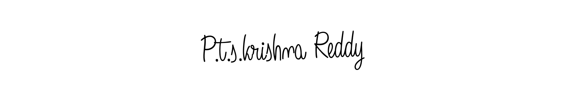 Make a beautiful signature design for name P.t.s.krishna Reddy. Use this online signature maker to create a handwritten signature for free. P.t.s.krishna Reddy signature style 5 images and pictures png