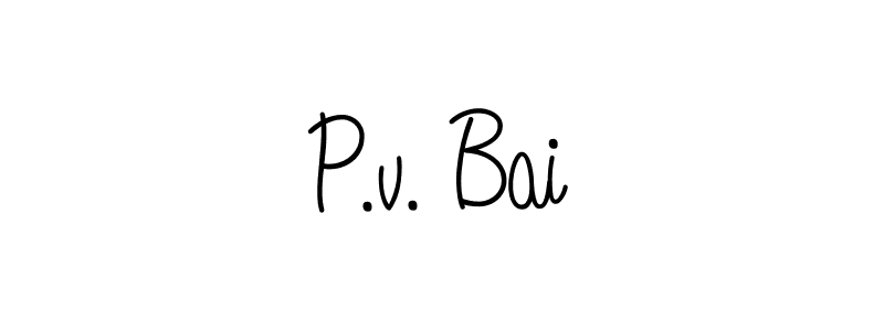 You can use this online signature creator to create a handwritten signature for the name P.v. Bai. This is the best online autograph maker. P.v. Bai signature style 5 images and pictures png