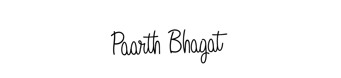 Use a signature maker to create a handwritten signature online. With this signature software, you can design (Angelique-Rose-font-FFP) your own signature for name Paarth Bhagat. Paarth Bhagat signature style 5 images and pictures png