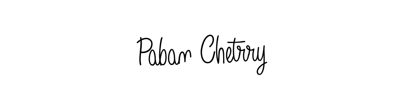 It looks lik you need a new signature style for name Paban Chetrry. Design unique handwritten (Angelique-Rose-font-FFP) signature with our free signature maker in just a few clicks. Paban Chetrry signature style 5 images and pictures png