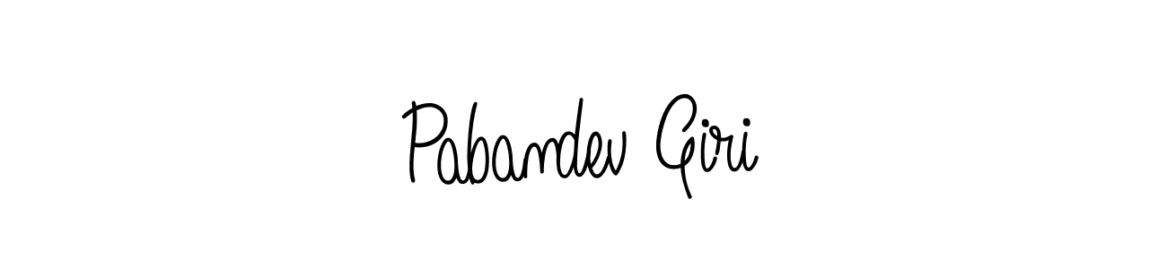 Create a beautiful signature design for name Pabandev Giri. With this signature (Angelique-Rose-font-FFP) fonts, you can make a handwritten signature for free. Pabandev Giri signature style 5 images and pictures png