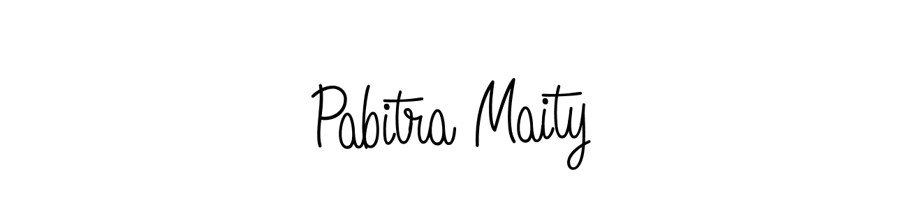 You should practise on your own different ways (Angelique-Rose-font-FFP) to write your name (Pabitra Maity) in signature. don't let someone else do it for you. Pabitra Maity signature style 5 images and pictures png