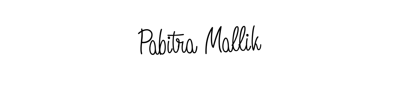 The best way (Angelique-Rose-font-FFP) to make a short signature is to pick only two or three words in your name. The name Pabitra Mallik include a total of six letters. For converting this name. Pabitra Mallik signature style 5 images and pictures png