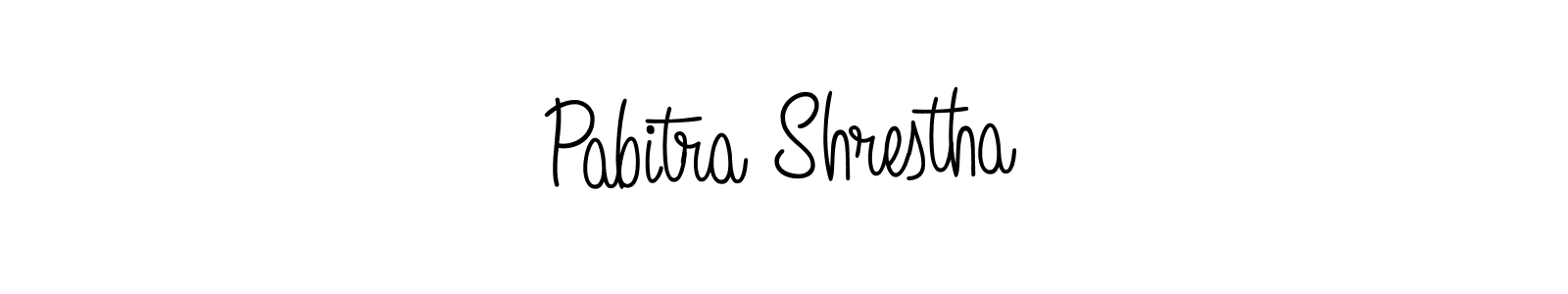 Pabitra Shrestha stylish signature style. Best Handwritten Sign (Angelique-Rose-font-FFP) for my name. Handwritten Signature Collection Ideas for my name Pabitra Shrestha. Pabitra Shrestha signature style 5 images and pictures png