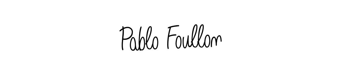 Use a signature maker to create a handwritten signature online. With this signature software, you can design (Angelique-Rose-font-FFP) your own signature for name Pablo Foullon. Pablo Foullon signature style 5 images and pictures png