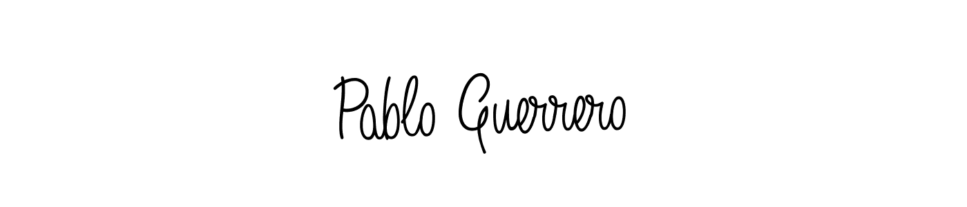 Make a beautiful signature design for name Pablo Guerrero. With this signature (Angelique-Rose-font-FFP) style, you can create a handwritten signature for free. Pablo Guerrero signature style 5 images and pictures png