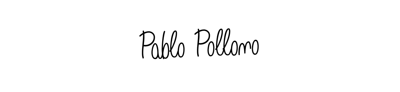 How to make Pablo Pollono name signature. Use Angelique-Rose-font-FFP style for creating short signs online. This is the latest handwritten sign. Pablo Pollono signature style 5 images and pictures png