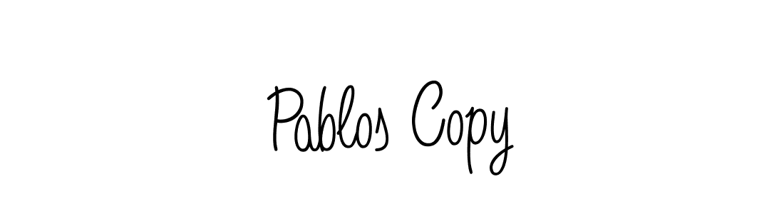 The best way (Angelique-Rose-font-FFP) to make a short signature is to pick only two or three words in your name. The name Pablos Copy include a total of six letters. For converting this name. Pablos Copy signature style 5 images and pictures png