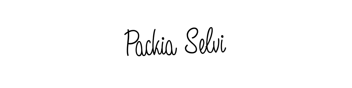 Create a beautiful signature design for name Packia Selvi. With this signature (Angelique-Rose-font-FFP) fonts, you can make a handwritten signature for free. Packia Selvi signature style 5 images and pictures png