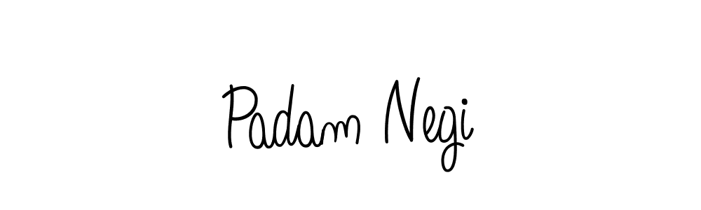 Design your own signature with our free online signature maker. With this signature software, you can create a handwritten (Angelique-Rose-font-FFP) signature for name Padam Negi. Padam Negi signature style 5 images and pictures png