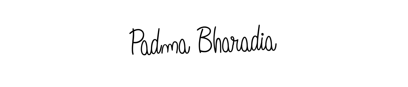Angelique-Rose-font-FFP is a professional signature style that is perfect for those who want to add a touch of class to their signature. It is also a great choice for those who want to make their signature more unique. Get Padma Bharadia name to fancy signature for free. Padma Bharadia signature style 5 images and pictures png