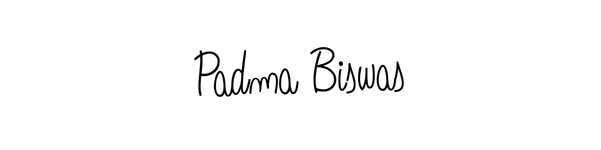 Padma Biswas stylish signature style. Best Handwritten Sign (Angelique-Rose-font-FFP) for my name. Handwritten Signature Collection Ideas for my name Padma Biswas. Padma Biswas signature style 5 images and pictures png