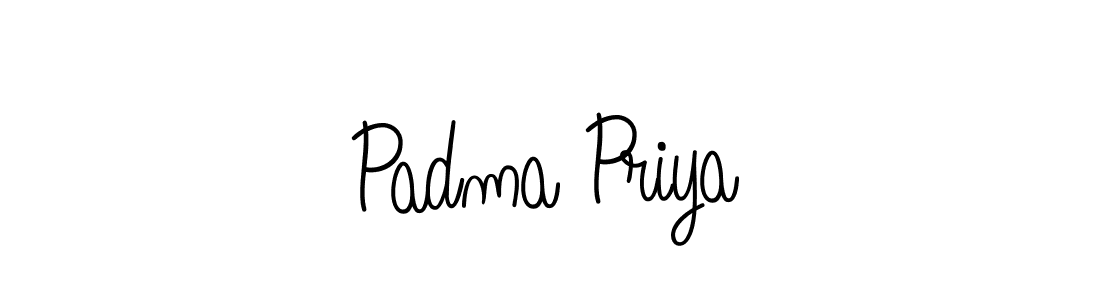 Create a beautiful signature design for name Padma Priya. With this signature (Angelique-Rose-font-FFP) fonts, you can make a handwritten signature for free. Padma Priya signature style 5 images and pictures png