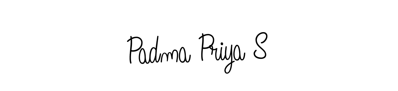 You should practise on your own different ways (Angelique-Rose-font-FFP) to write your name (Padma Priya S) in signature. don't let someone else do it for you. Padma Priya S signature style 5 images and pictures png
