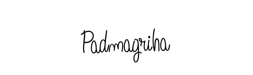 Padmagriha stylish signature style. Best Handwritten Sign (Angelique-Rose-font-FFP) for my name. Handwritten Signature Collection Ideas for my name Padmagriha. Padmagriha signature style 5 images and pictures png