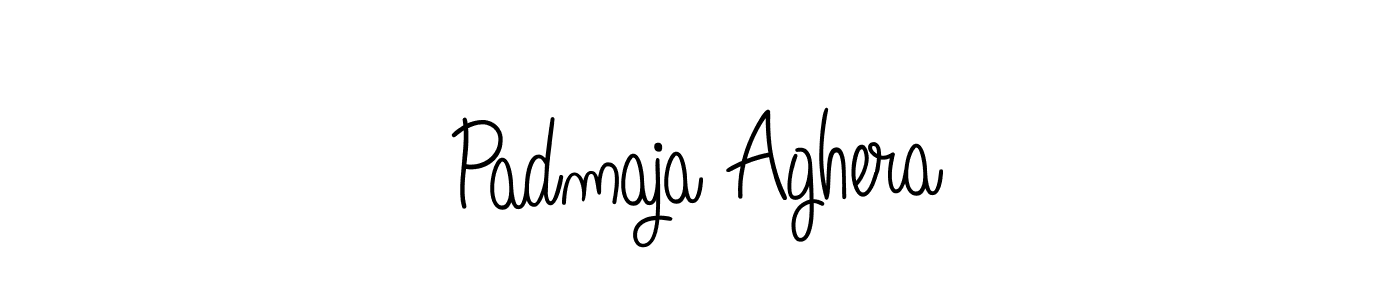 Create a beautiful signature design for name Padmaja Aghera. With this signature (Angelique-Rose-font-FFP) fonts, you can make a handwritten signature for free. Padmaja Aghera signature style 5 images and pictures png