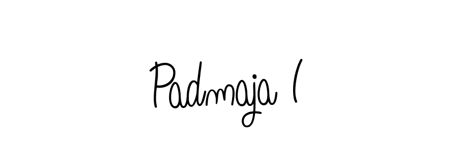 You should practise on your own different ways (Angelique-Rose-font-FFP) to write your name (Padmaja I) in signature. don't let someone else do it for you. Padmaja I signature style 5 images and pictures png