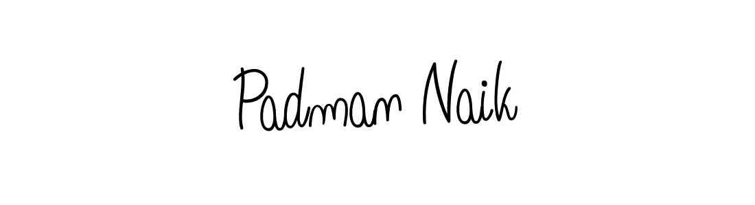 Create a beautiful signature design for name Padman Naik. With this signature (Angelique-Rose-font-FFP) fonts, you can make a handwritten signature for free. Padman Naik signature style 5 images and pictures png