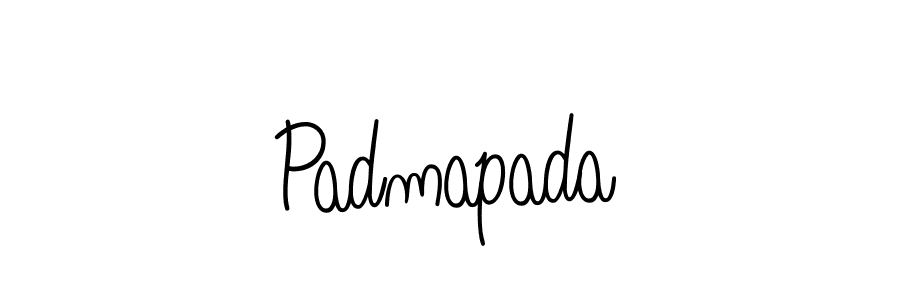 You should practise on your own different ways (Angelique-Rose-font-FFP) to write your name (Padmapada) in signature. don't let someone else do it for you. Padmapada signature style 5 images and pictures png