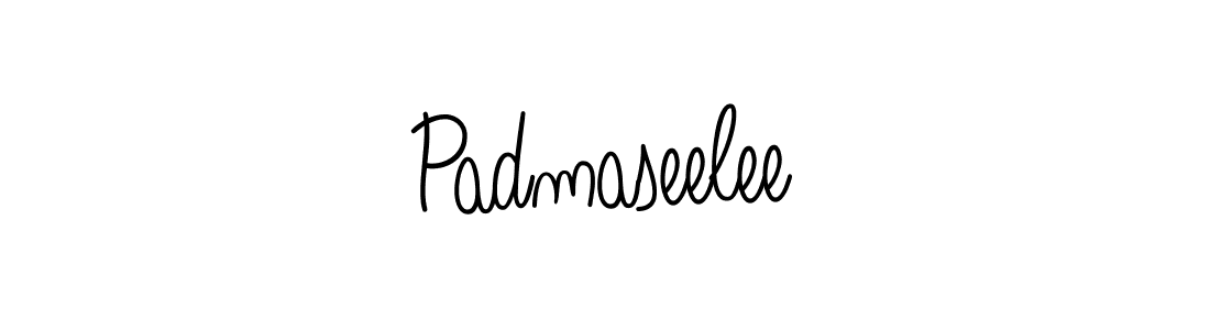 How to make Padmaseelee name signature. Use Angelique-Rose-font-FFP style for creating short signs online. This is the latest handwritten sign. Padmaseelee signature style 5 images and pictures png