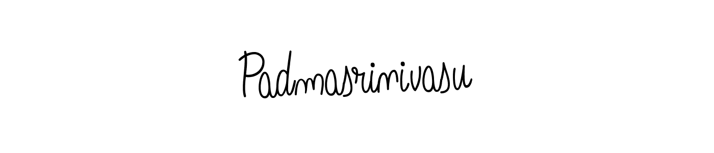 Make a beautiful signature design for name Padmasrinivasu. With this signature (Angelique-Rose-font-FFP) style, you can create a handwritten signature for free. Padmasrinivasu signature style 5 images and pictures png