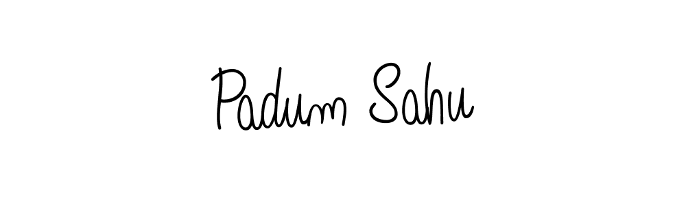 The best way (Angelique-Rose-font-FFP) to make a short signature is to pick only two or three words in your name. The name Padum Sahu include a total of six letters. For converting this name. Padum Sahu signature style 5 images and pictures png