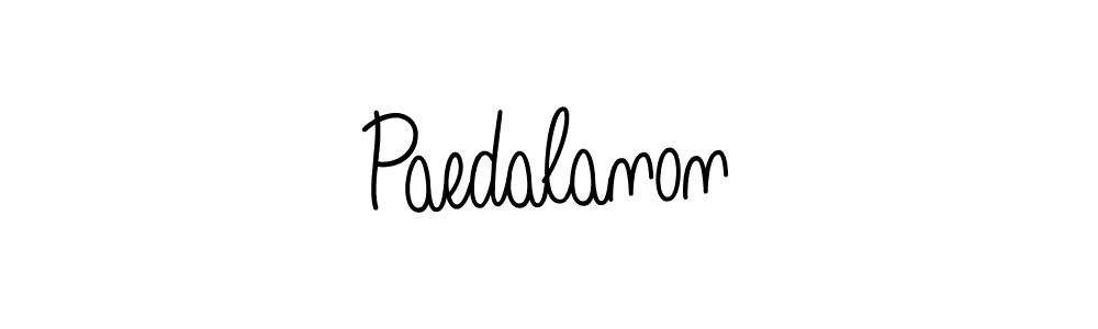 Design your own signature with our free online signature maker. With this signature software, you can create a handwritten (Angelique-Rose-font-FFP) signature for name Paedalanon. Paedalanon signature style 5 images and pictures png