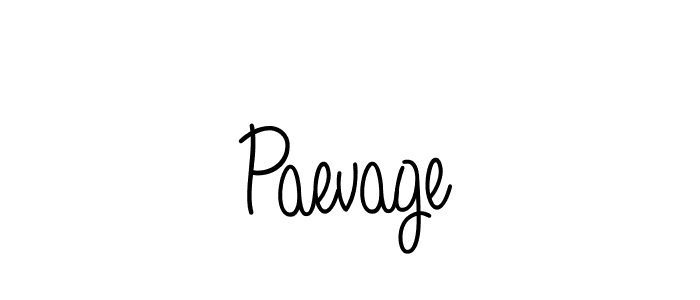 Design your own signature with our free online signature maker. With this signature software, you can create a handwritten (Angelique-Rose-font-FFP) signature for name Paevage. Paevage signature style 5 images and pictures png