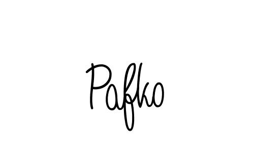 Use a signature maker to create a handwritten signature online. With this signature software, you can design (Angelique-Rose-font-FFP) your own signature for name Pafko. Pafko signature style 5 images and pictures png