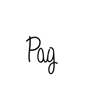 How to make Pag name signature. Use Angelique-Rose-font-FFP style for creating short signs online. This is the latest handwritten sign. Pag signature style 5 images and pictures png