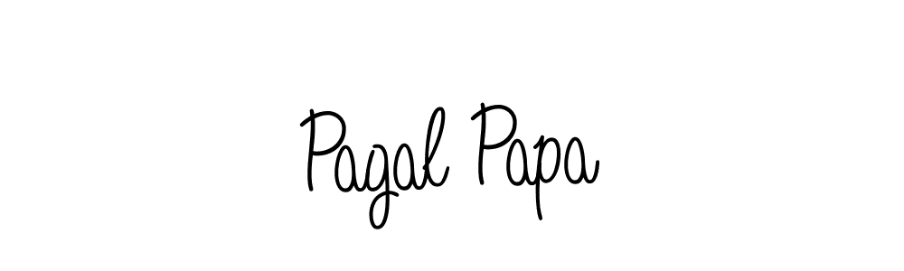 Use a signature maker to create a handwritten signature online. With this signature software, you can design (Angelique-Rose-font-FFP) your own signature for name Pagal Papa. Pagal Papa signature style 5 images and pictures png