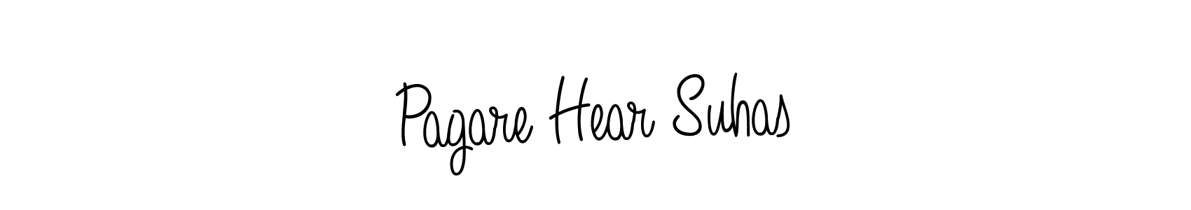 Use a signature maker to create a handwritten signature online. With this signature software, you can design (Angelique-Rose-font-FFP) your own signature for name Pagare Hear Suhas. Pagare Hear Suhas signature style 5 images and pictures png