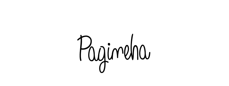Create a beautiful signature design for name Pagineha. With this signature (Angelique-Rose-font-FFP) fonts, you can make a handwritten signature for free. Pagineha signature style 5 images and pictures png
