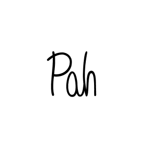 You should practise on your own different ways (Angelique-Rose-font-FFP) to write your name (Pah) in signature. don't let someone else do it for you. Pah signature style 5 images and pictures png