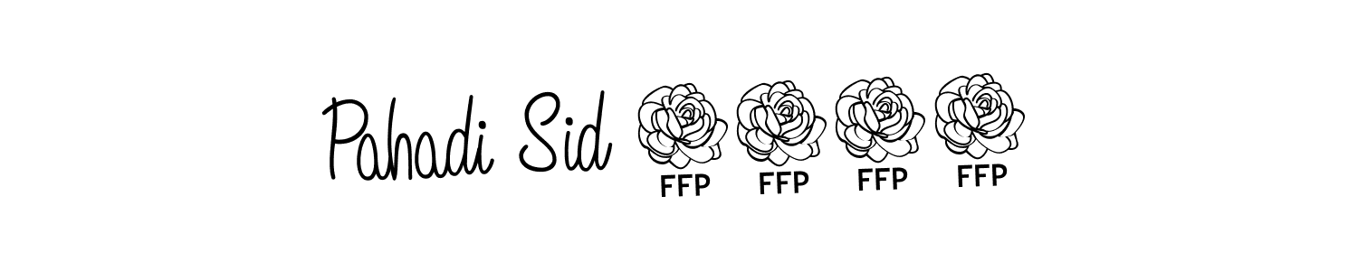 Design your own signature with our free online signature maker. With this signature software, you can create a handwritten (Angelique-Rose-font-FFP) signature for name Pahadi Sid 4150. Pahadi Sid 4150 signature style 5 images and pictures png