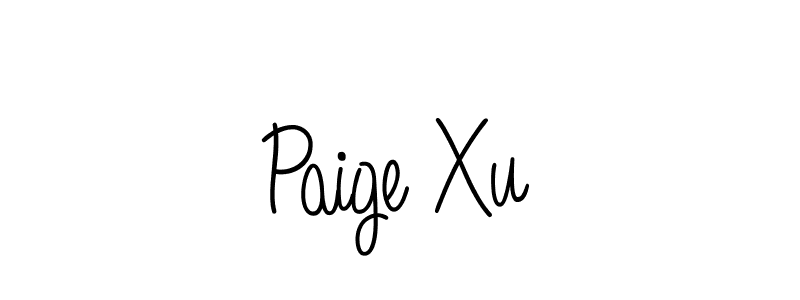 The best way (Angelique-Rose-font-FFP) to make a short signature is to pick only two or three words in your name. The name Paige Xu include a total of six letters. For converting this name. Paige Xu signature style 5 images and pictures png