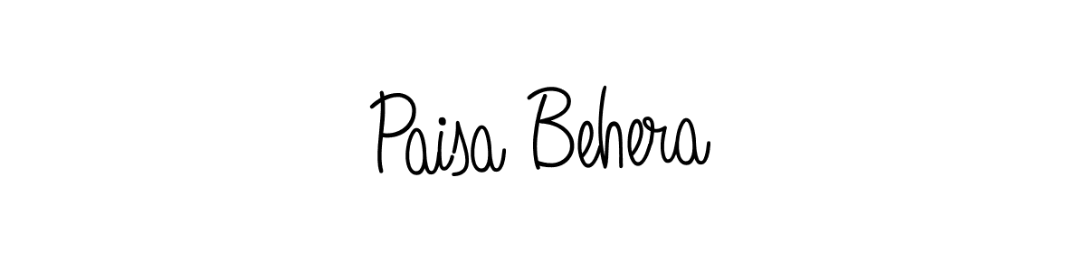 How to make Paisa Behera signature? Angelique-Rose-font-FFP is a professional autograph style. Create handwritten signature for Paisa Behera name. Paisa Behera signature style 5 images and pictures png