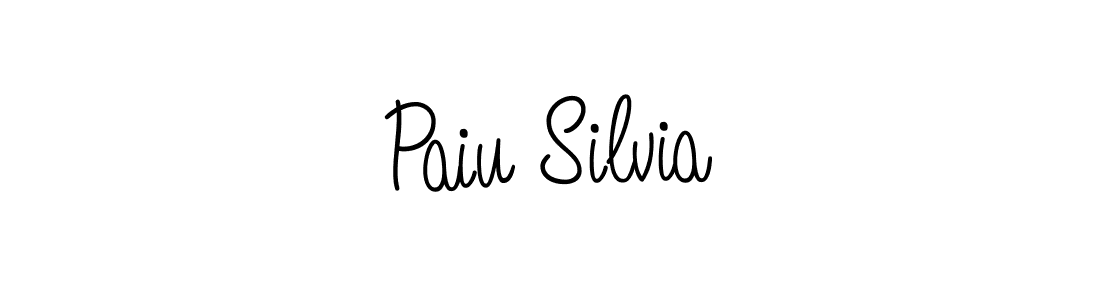 Paiu Silvia stylish signature style. Best Handwritten Sign (Angelique-Rose-font-FFP) for my name. Handwritten Signature Collection Ideas for my name Paiu Silvia. Paiu Silvia signature style 5 images and pictures png