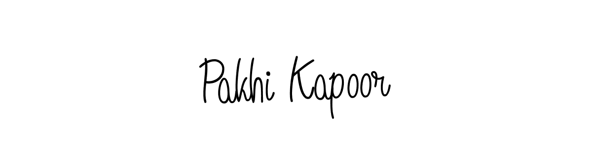 Design your own signature with our free online signature maker. With this signature software, you can create a handwritten (Angelique-Rose-font-FFP) signature for name Pakhi Kapoor. Pakhi Kapoor signature style 5 images and pictures png