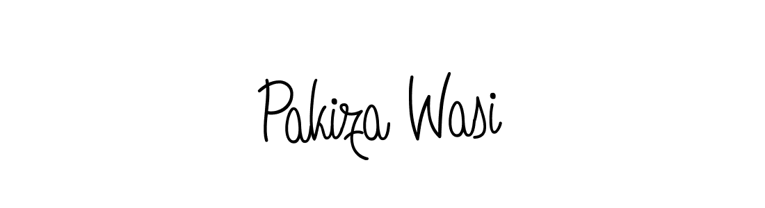 How to Draw Pakiza Wasi signature style? Angelique-Rose-font-FFP is a latest design signature styles for name Pakiza Wasi. Pakiza Wasi signature style 5 images and pictures png